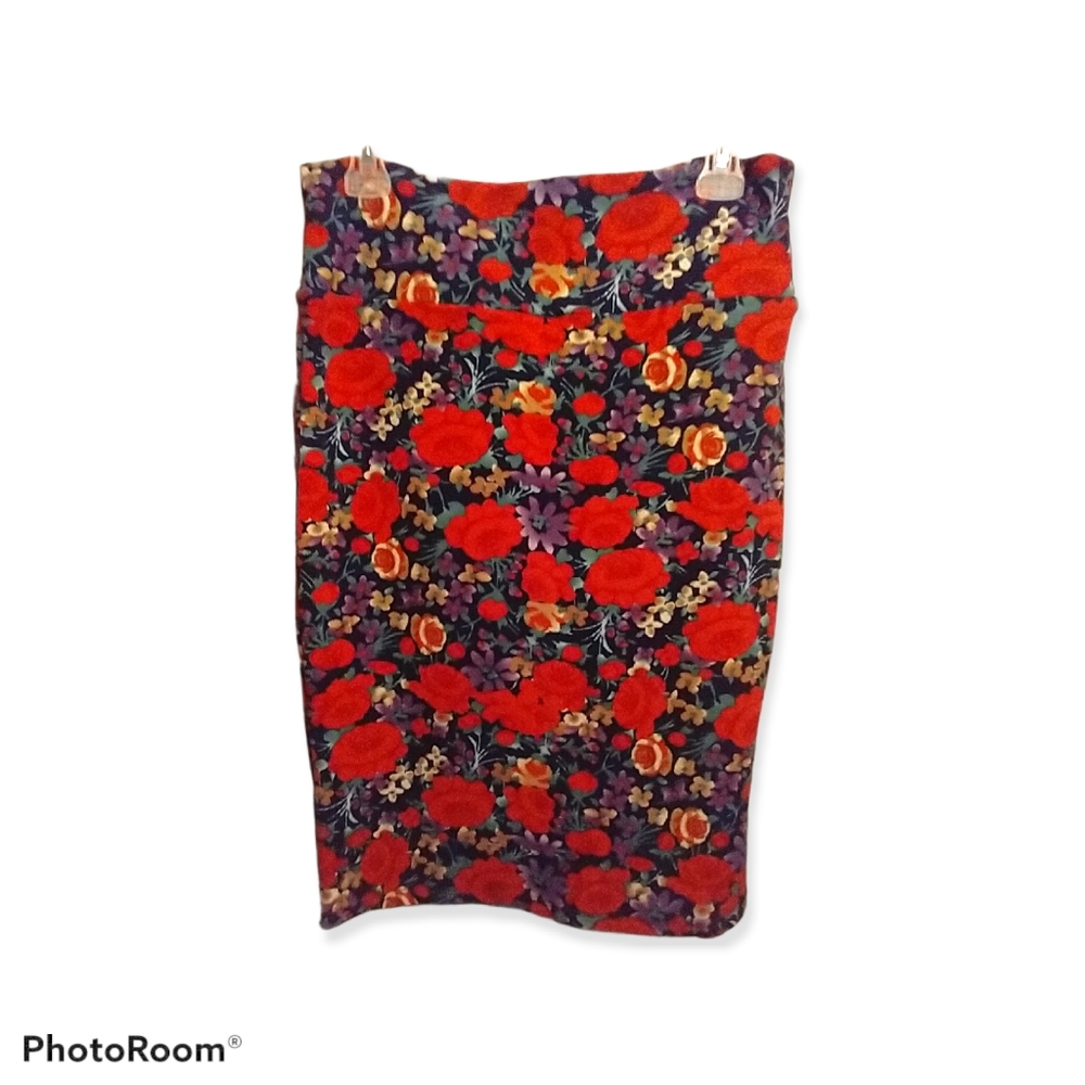 LuLaRoe Cassie Floral Pencil Skirt sz M